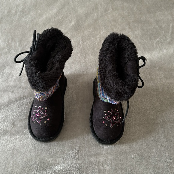 Sketchers light up fur ankle boots toddler - Picture 4 of 6